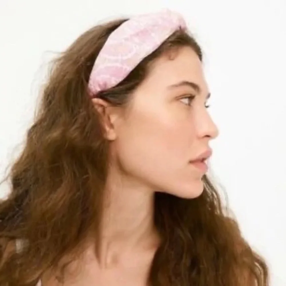 NWT J. Crew Twist Pink Paisley Headband